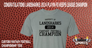 Landsharks are the 2014 Fantasy Football League Champions